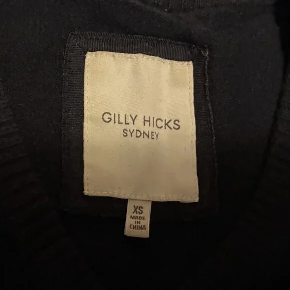 Gilly Hicks navy blue summer sweater cardigan size XS - preloved - Picture 3 of 7